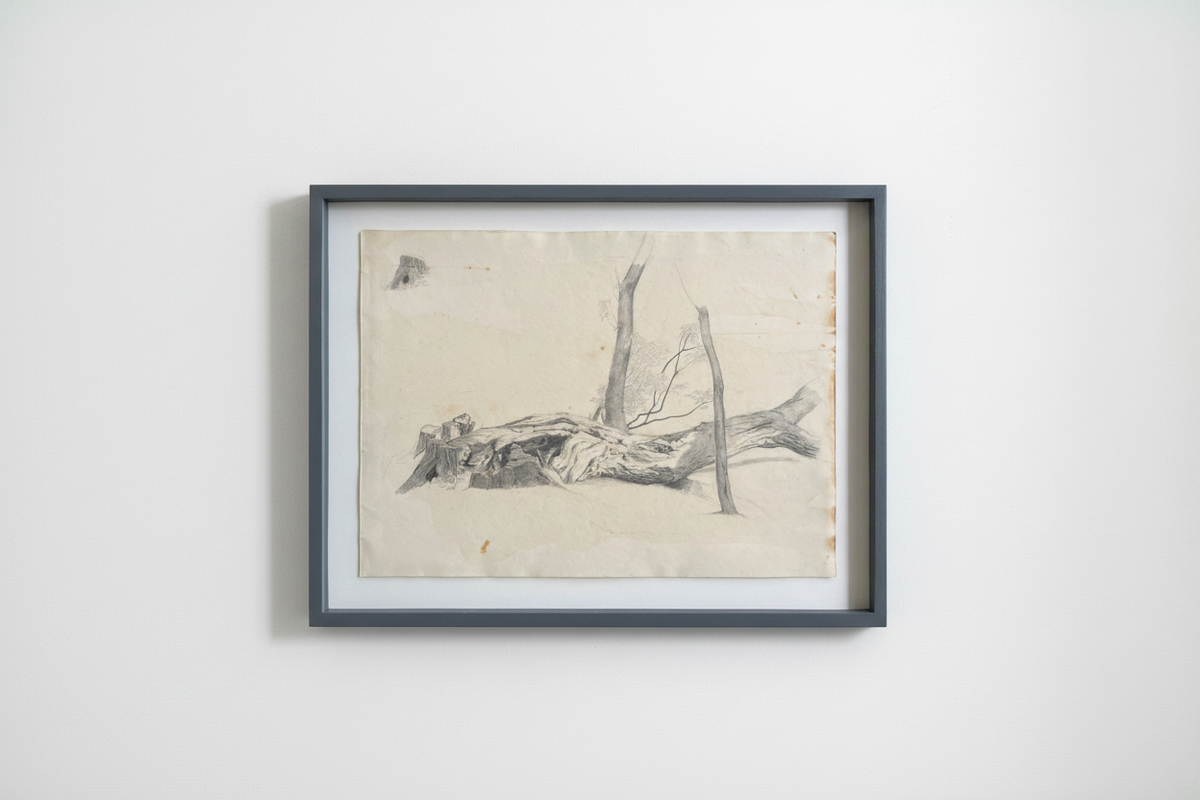 Georgia Skovgaard. Study of a fallen tree