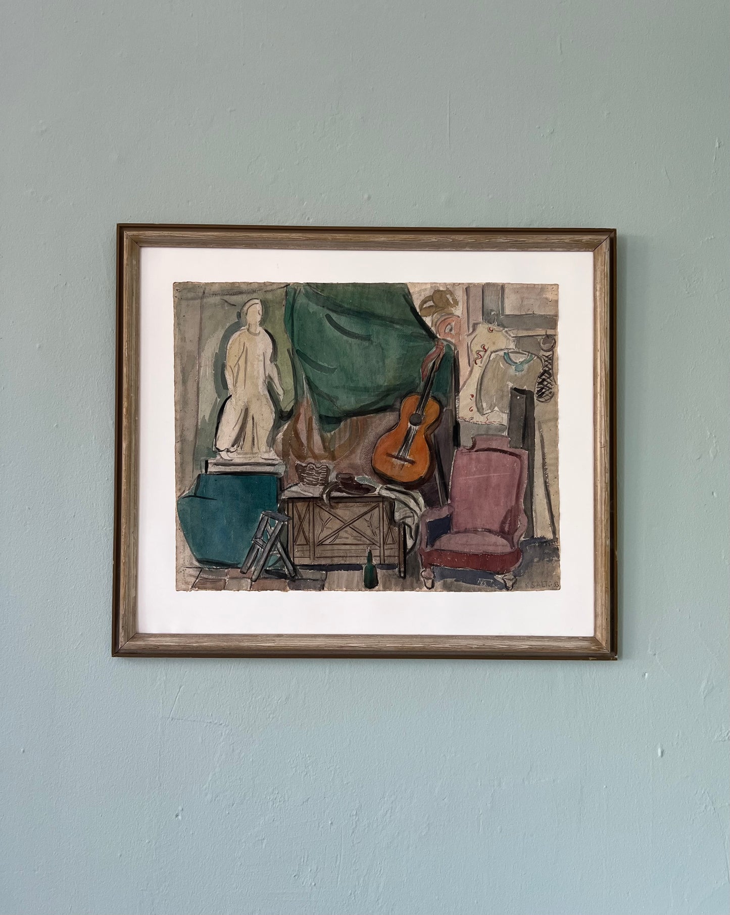 Kamma Salto. “Anne Marie Telmányis atelier”, 1955