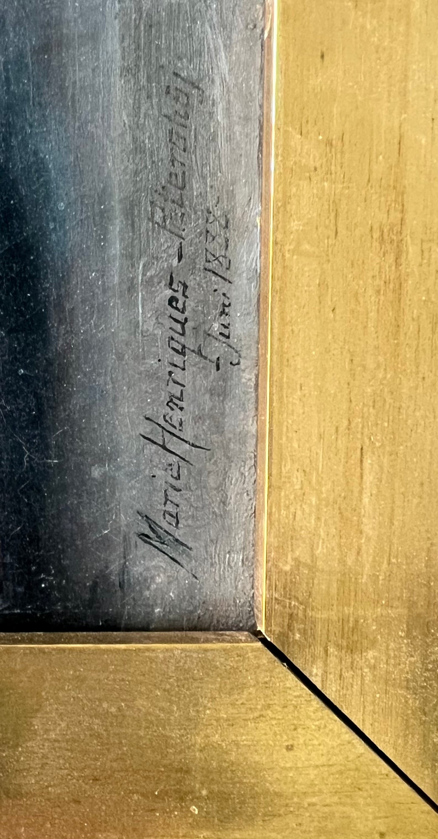 Marie Henriques. “A woman by the window in Petershøj, Ordrup”, 1888