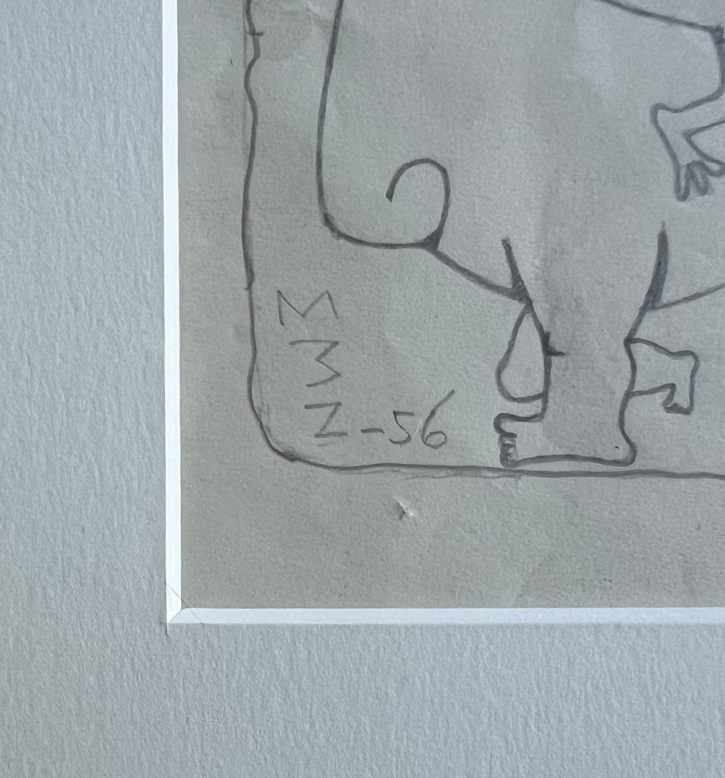 Egon Møller-Nielsen. Two drawings, 1956