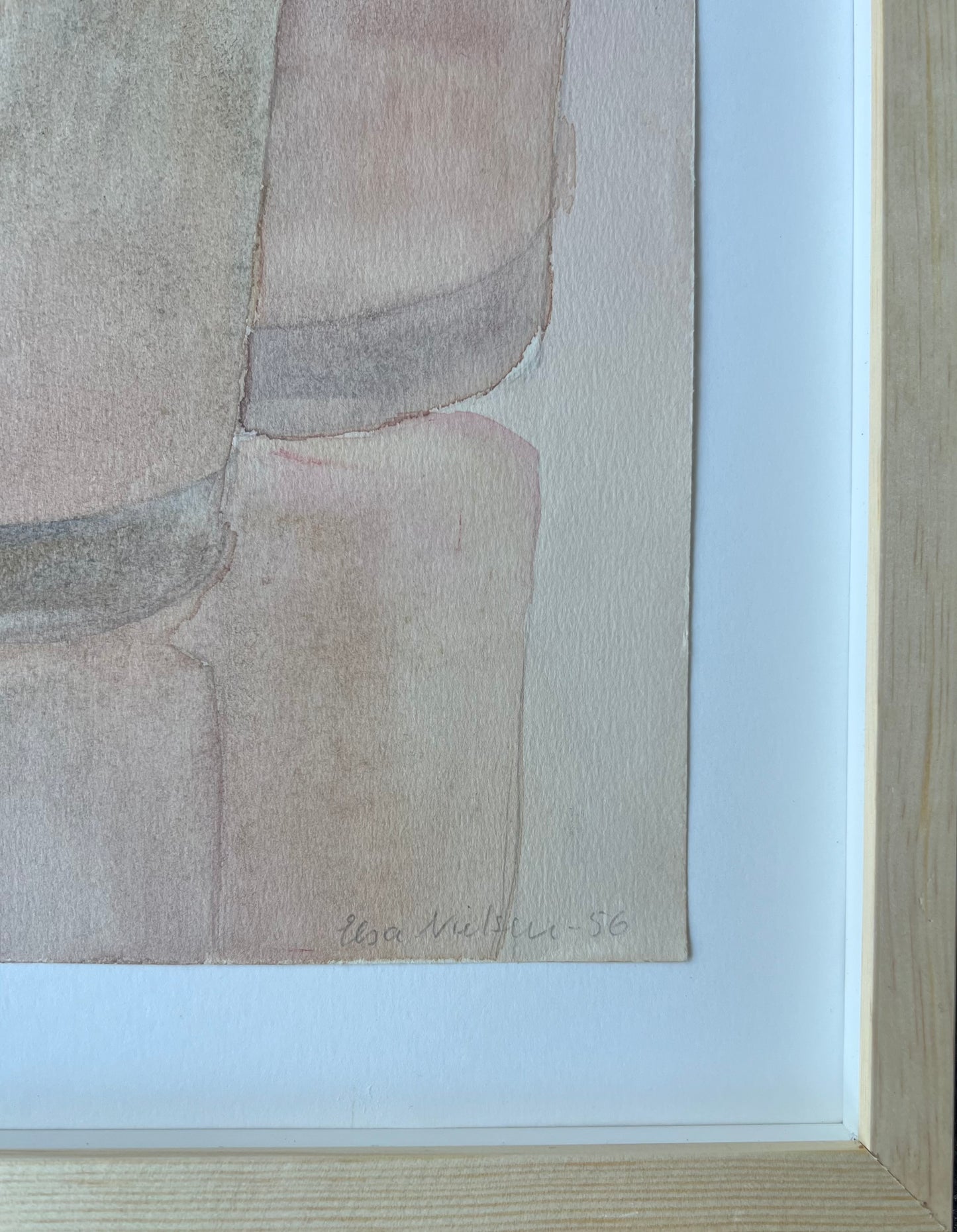 Elsa Nielsen. Two glasses, 1956