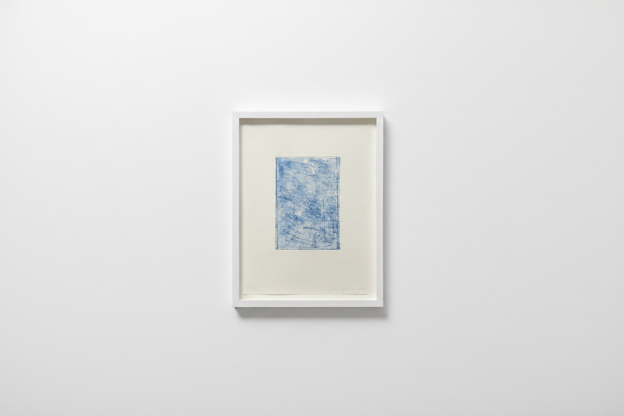 John Zurier. “Summer Book blue softground, 2016
