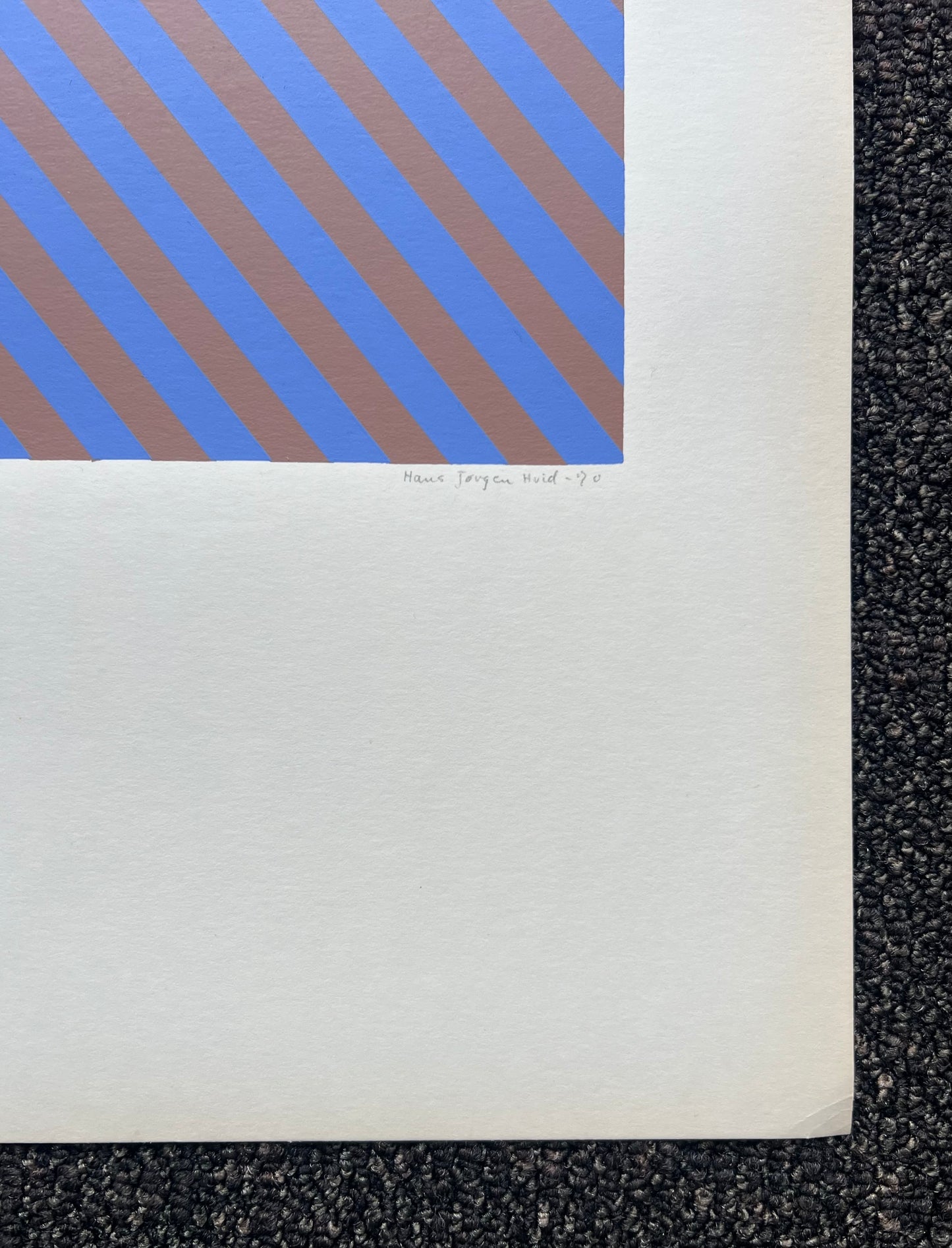 Hans Jørgen Hvid. Op Art composition, 1970