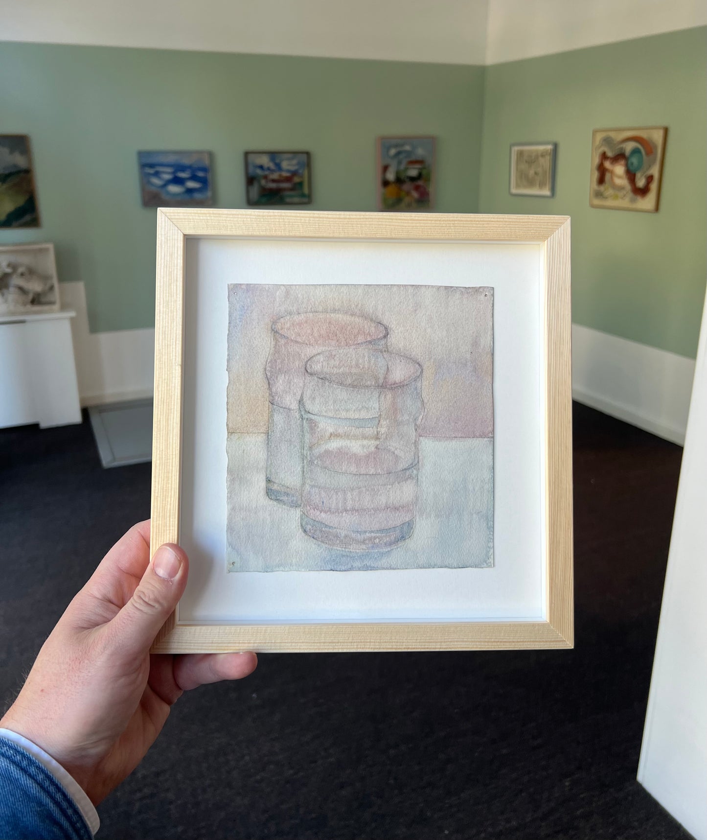 Elsa Nielsen. Study of two glasses