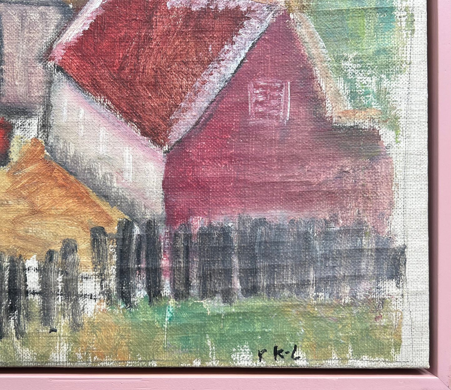 Rita Kernn-Larsen. Houses in a landscape, ca. 1932