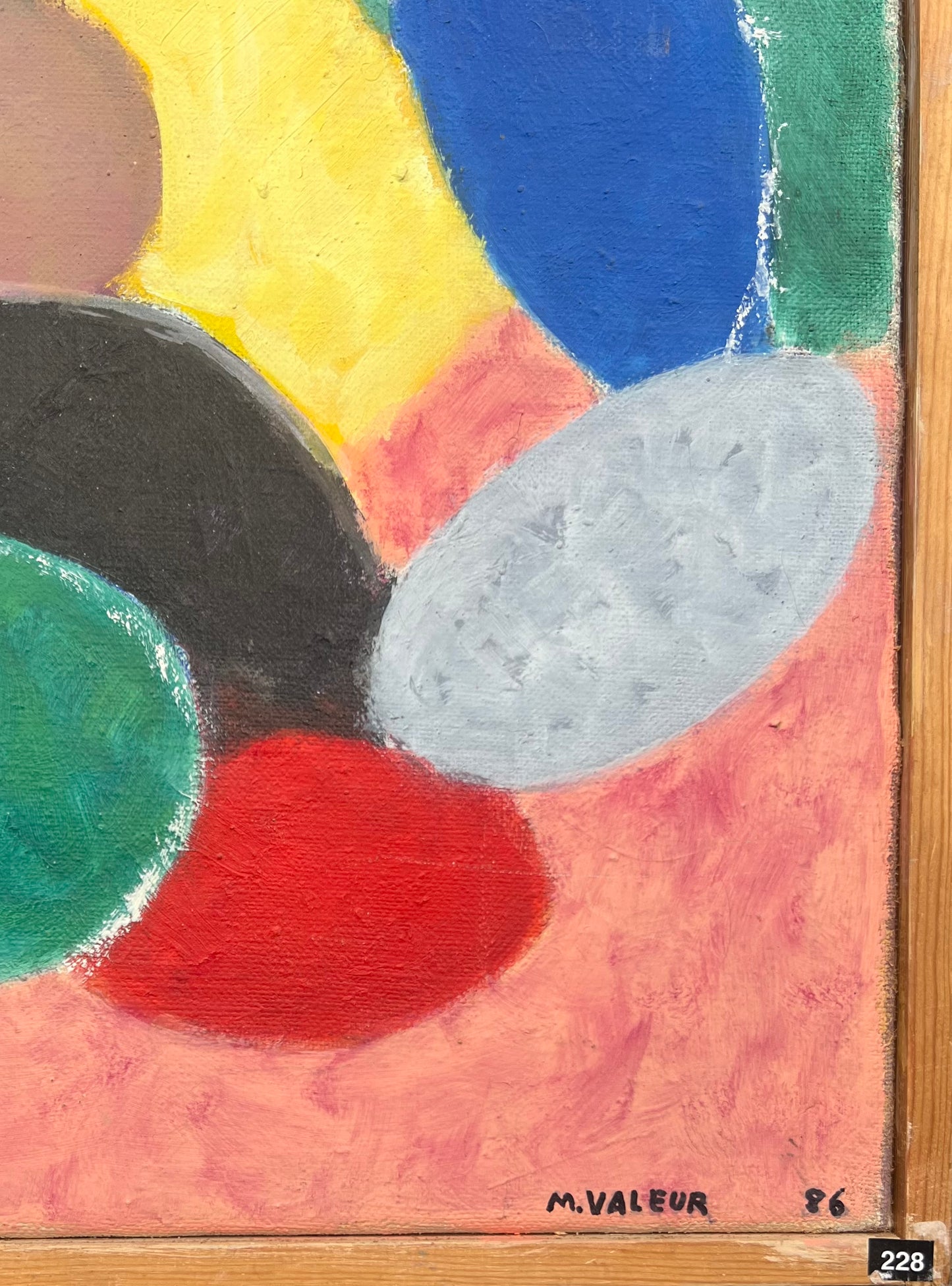 Mogens Valeur. View from the beach, 1986