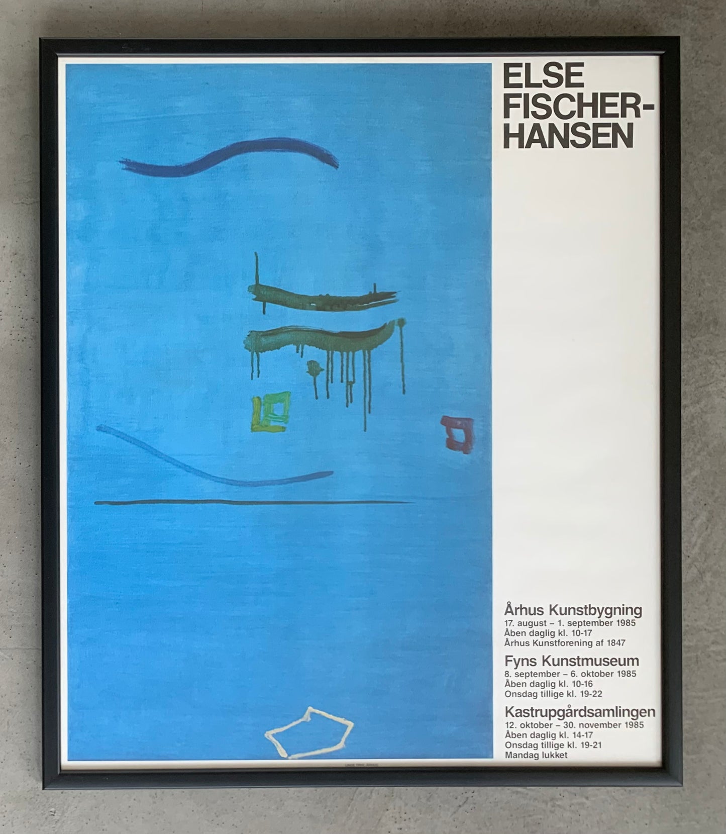 Else Fischer-Hansen. Exhibition posters, 1985