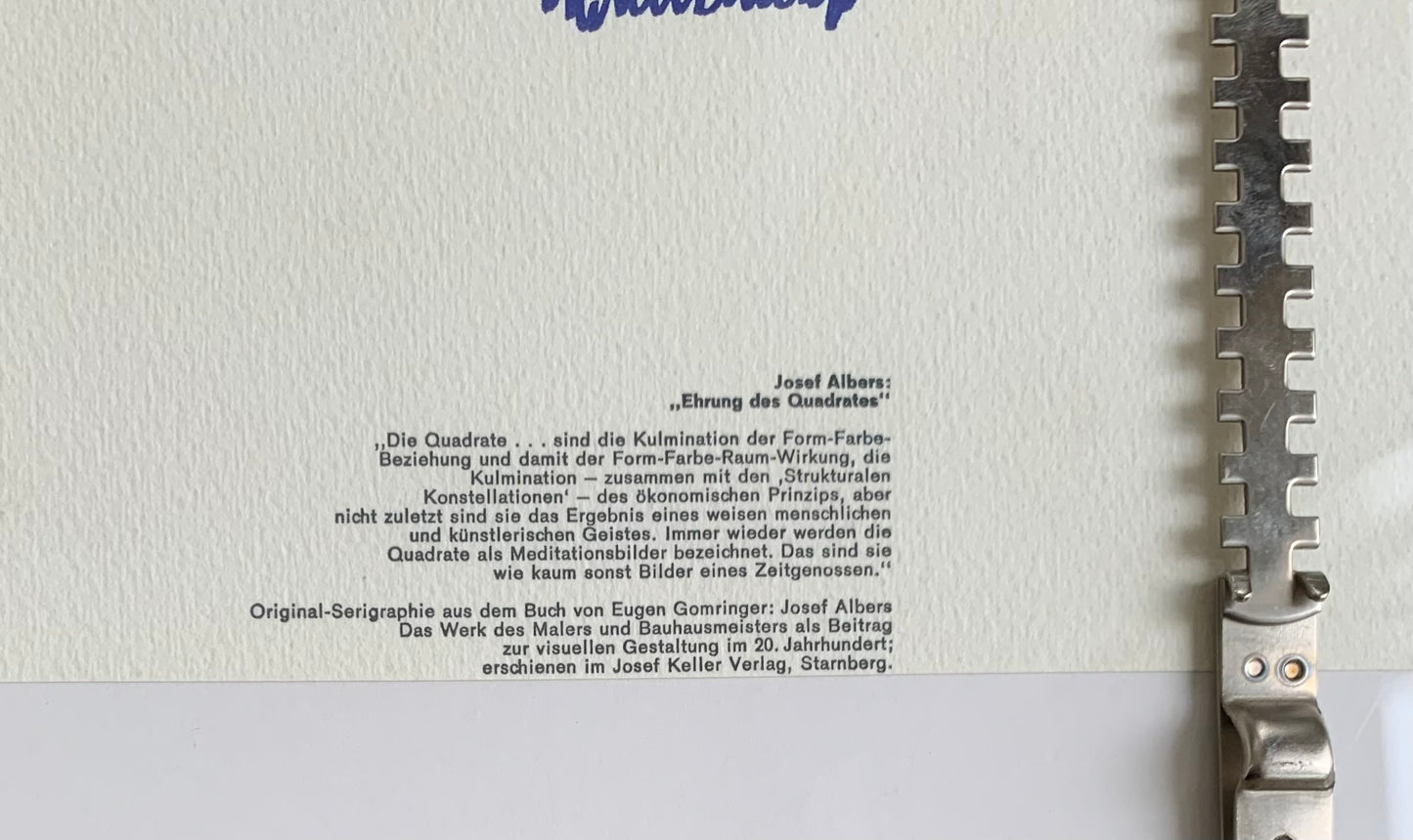 Josef Albers. "Homage to the Square", 1960's