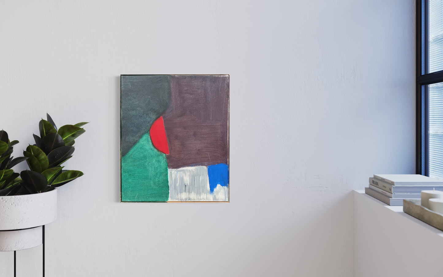 Else Fischer-Hansen. “Rød Måne”, 1977