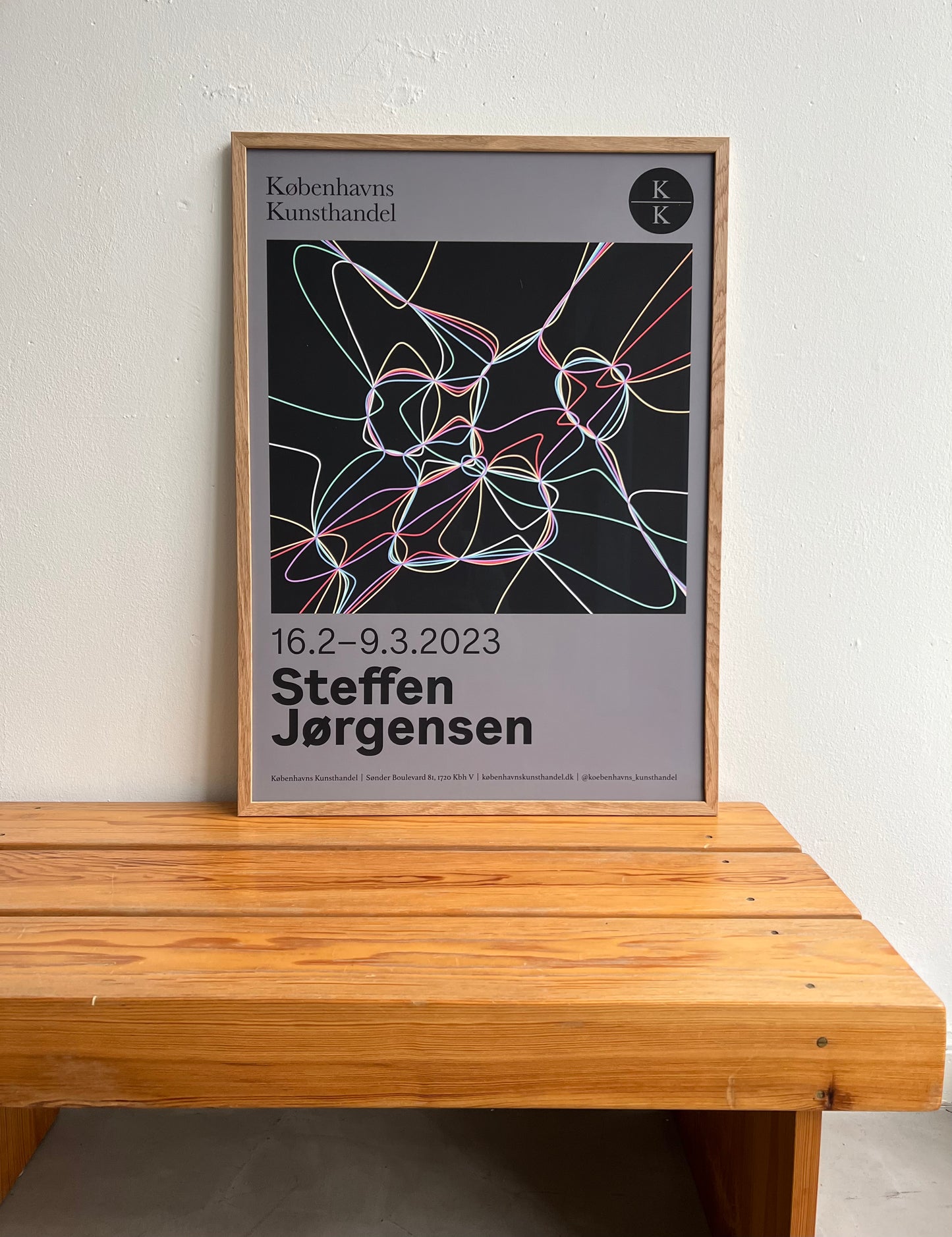 Steffen Jørgensen. Exhibition poster, 2023
