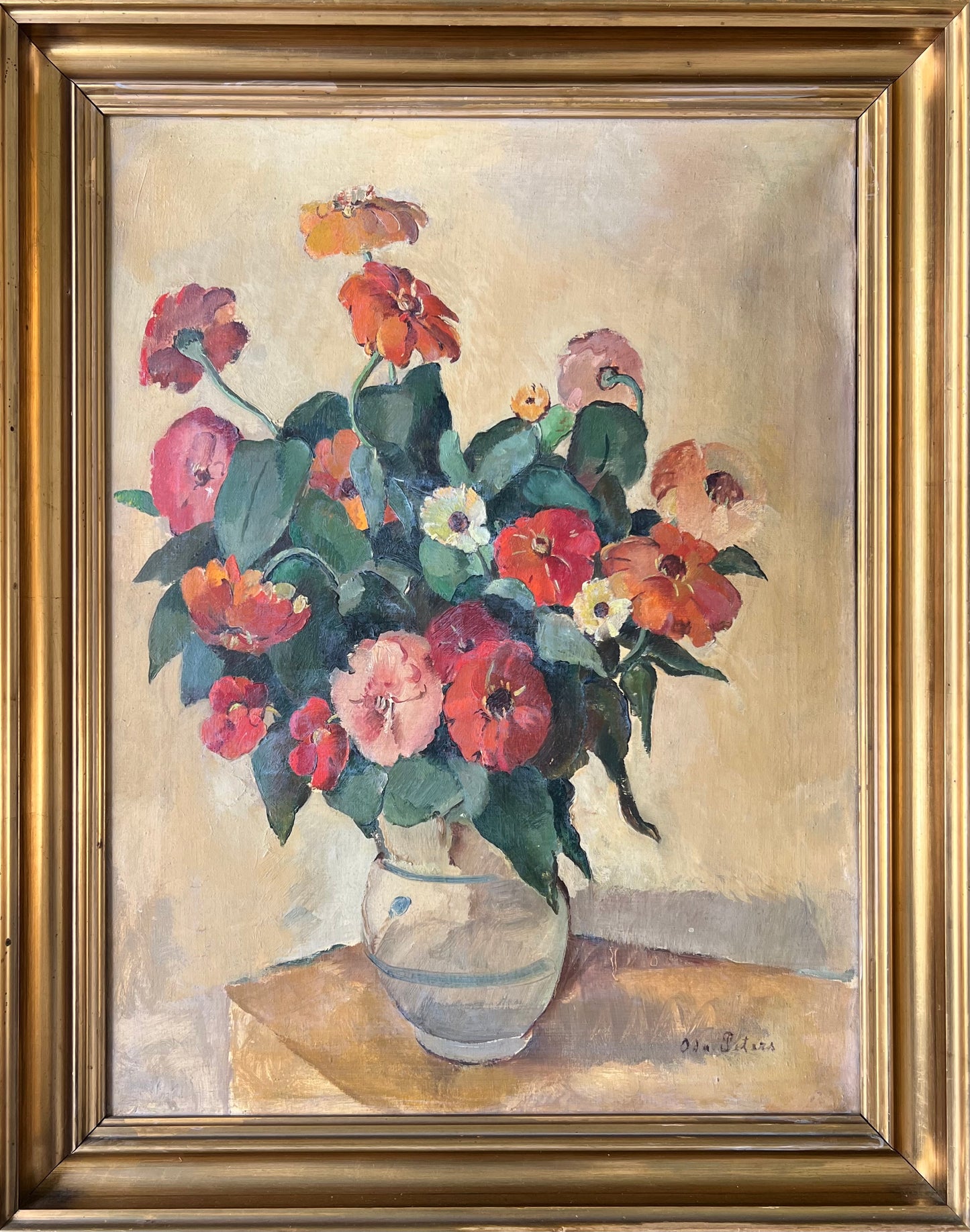 Oda Peters. A vase with flowers