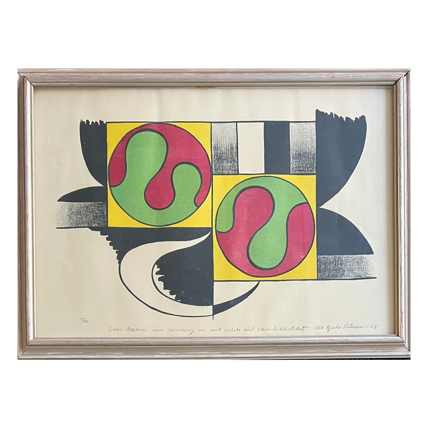 Vilhelm Bjerke-Petersen. Composition, 1953