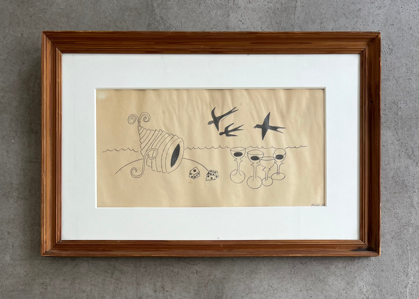 Mogens Zieler. “Tegning til “Syv fantastiske fortællinger”, 1935