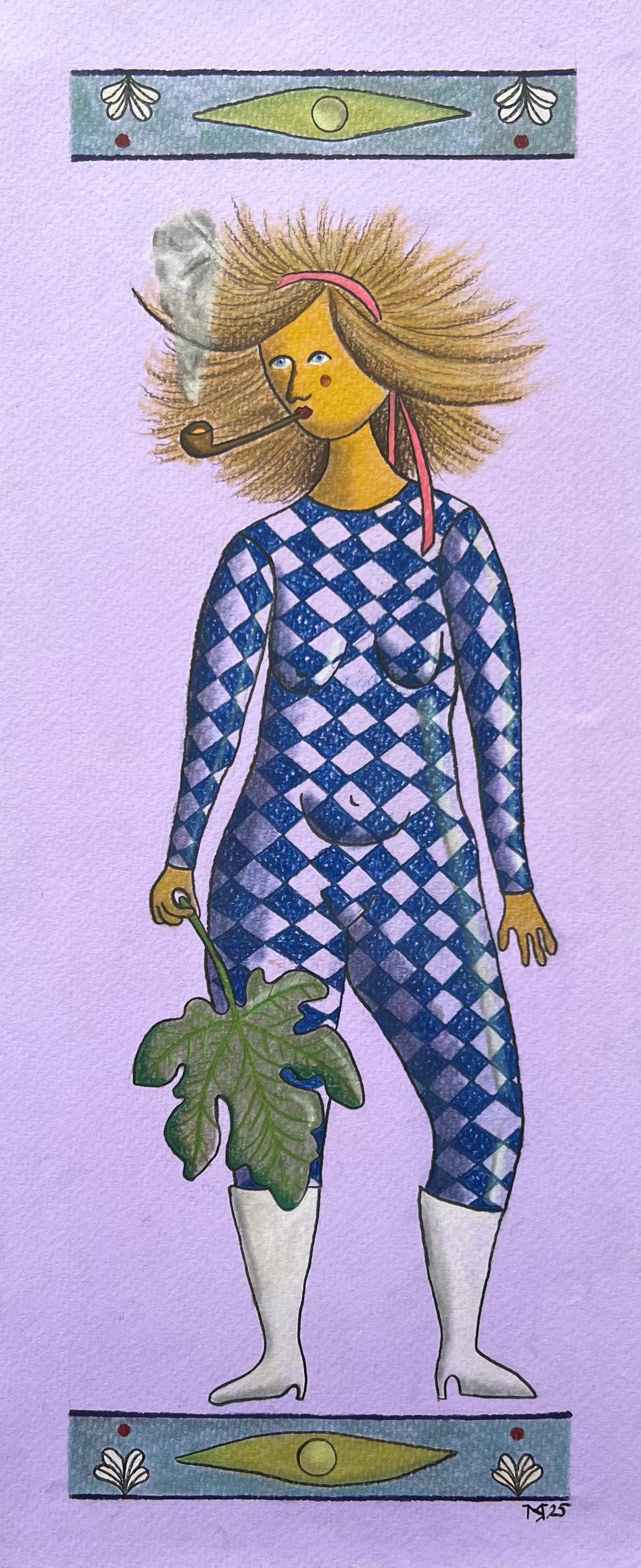 Mette Rasmussen. “Piberygende kvinde II”, 2025