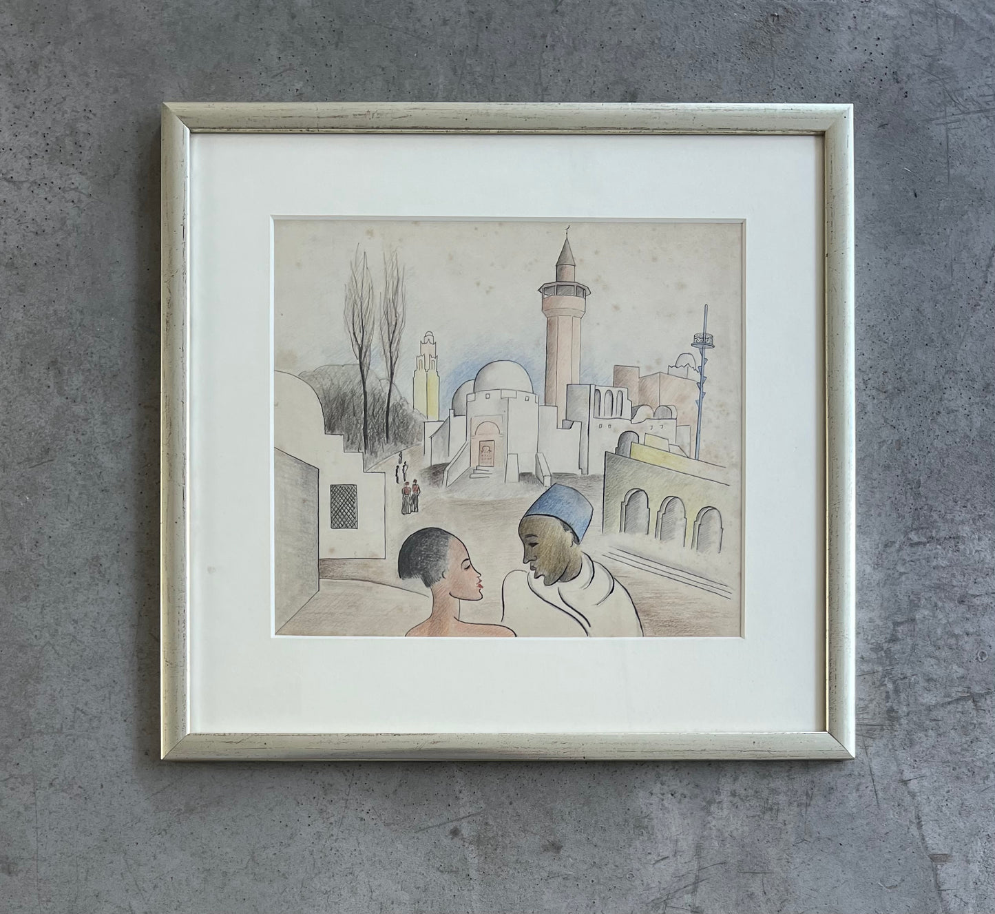 Rita Kernn-Larsen. Sketch of “Tunisia” for Politiken, 1931