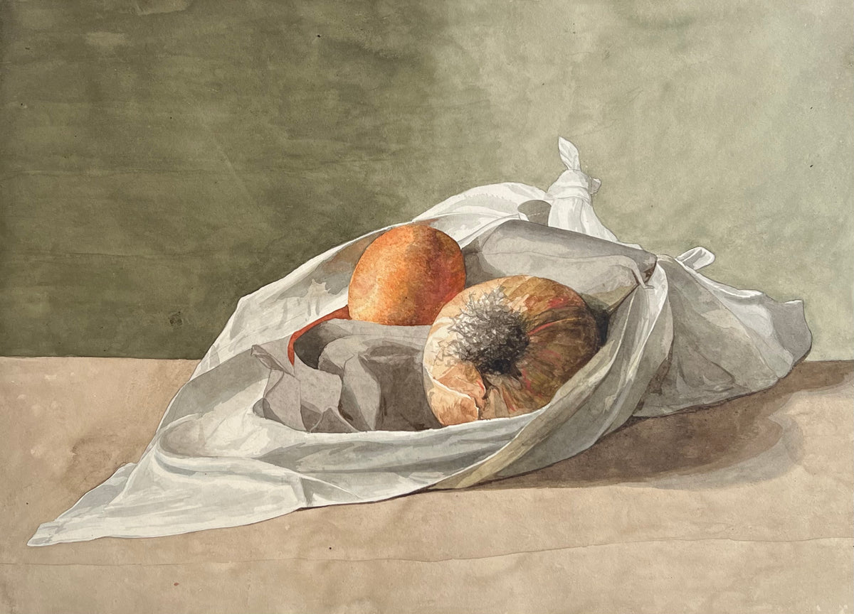 Georgia Skovgaard. Stillife with onion and egg