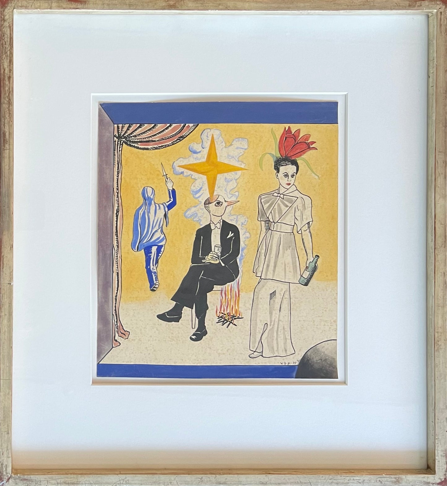 Vilhelm Bjerke-Petersen. Surreel drawing, 1935