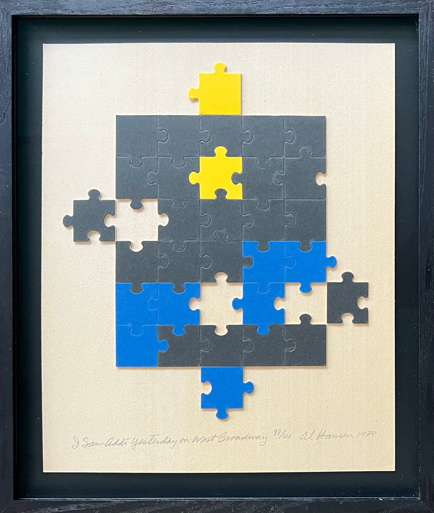 Al Hansen. “I saw Addi yesterday on West Broadway”, 1979