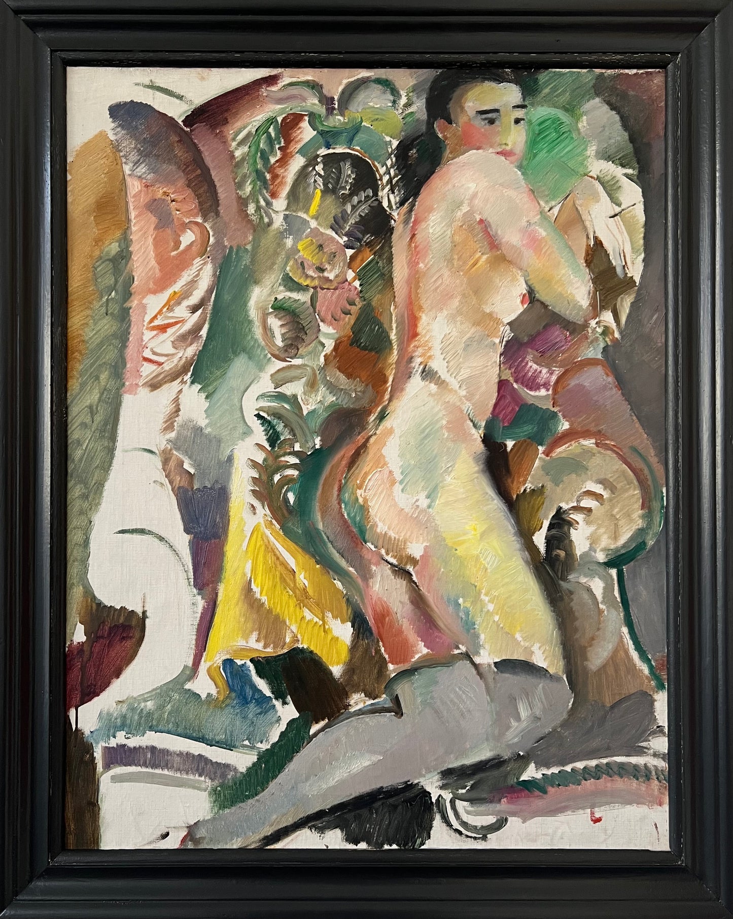 Jules Schyl, ascribed to. Woman in interior, 1920/30’s