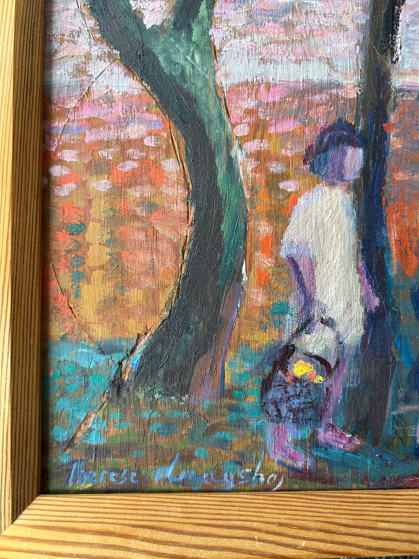 Therese Dragshøj. "Vandrefugle.., Møn" ,1976