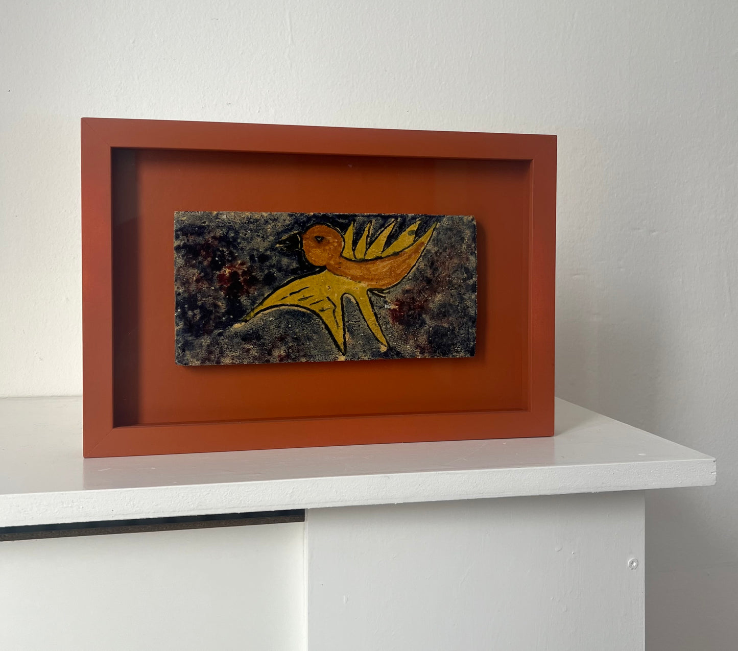 Carl-Henning Pedersen? Stoneware tile, 1950/60’s