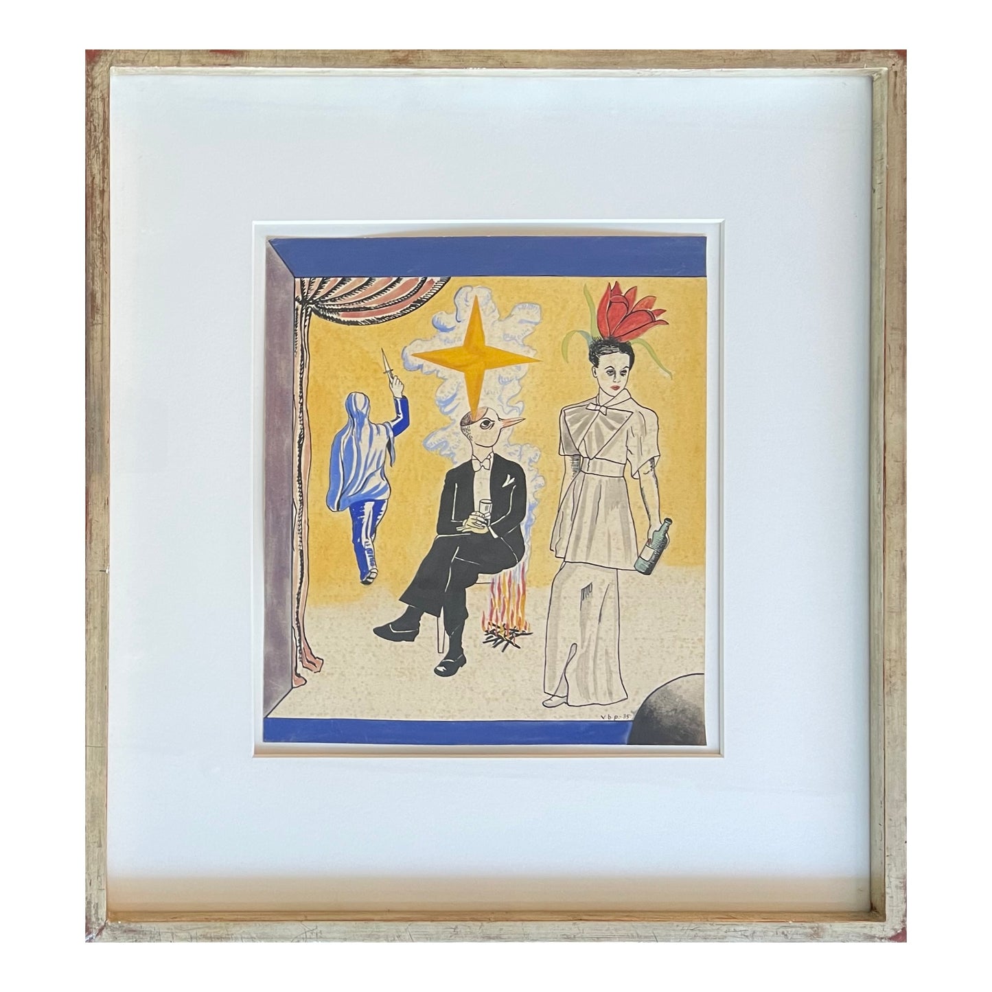 Vilhelm Bjerke-Petersen. Surreel drawing, 1935