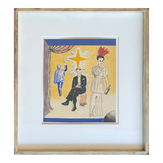 Vilhelm Bjerke-Petersen. Surreel drawing, 1935