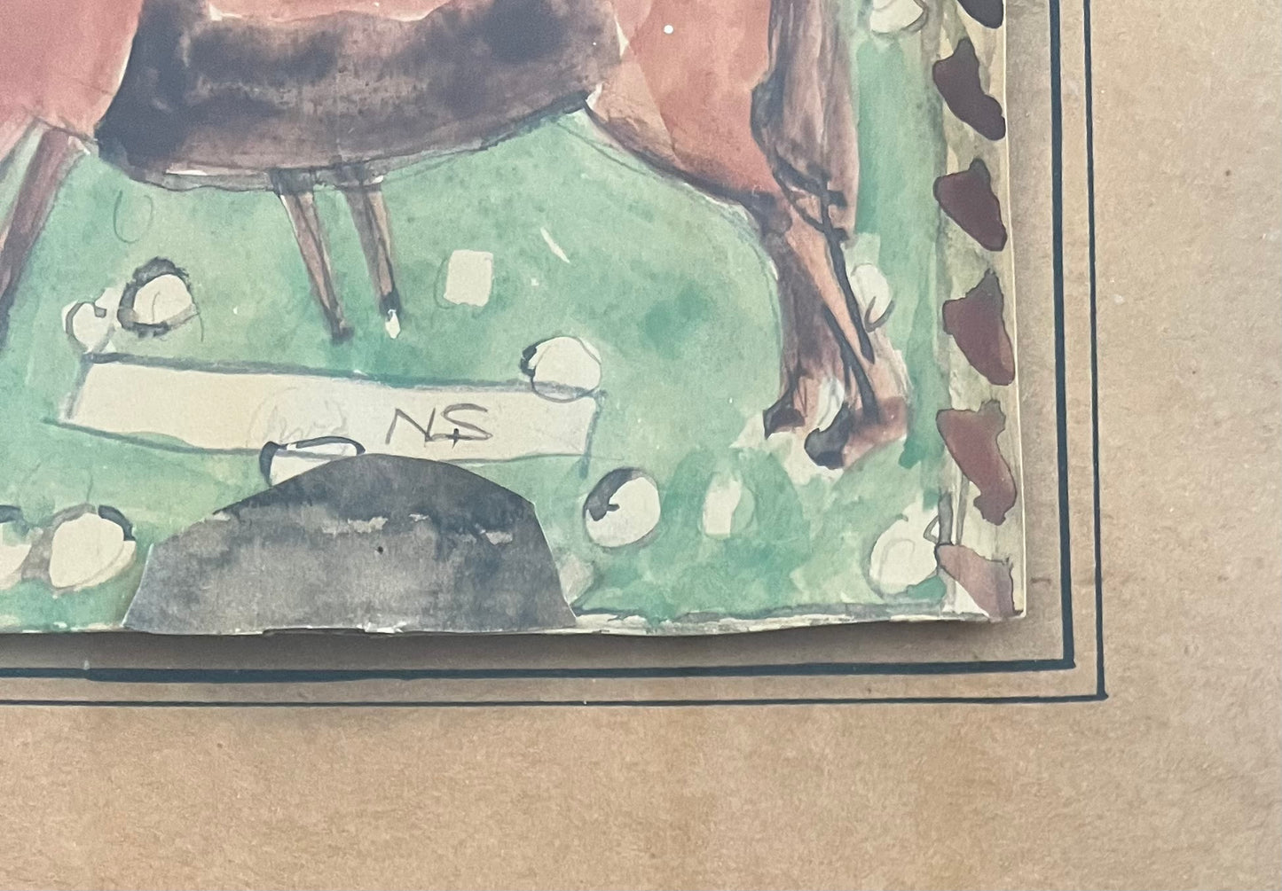 Niels Larsen Stevns. Two horses