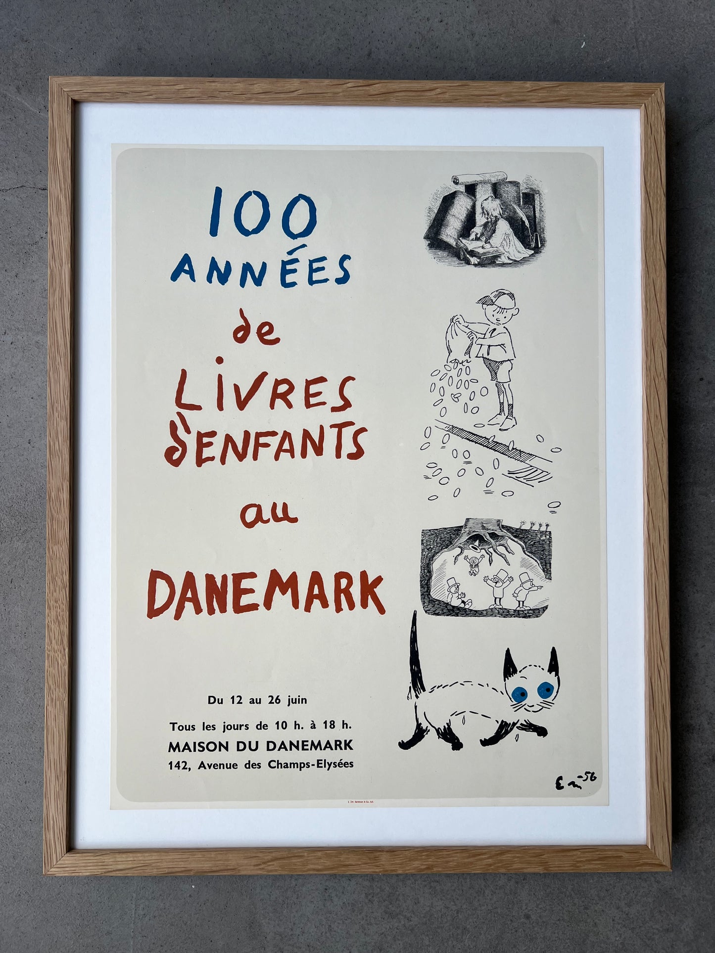 Egon Mathiesen. “100 années de livres d’enfants au Danemark”, 1956