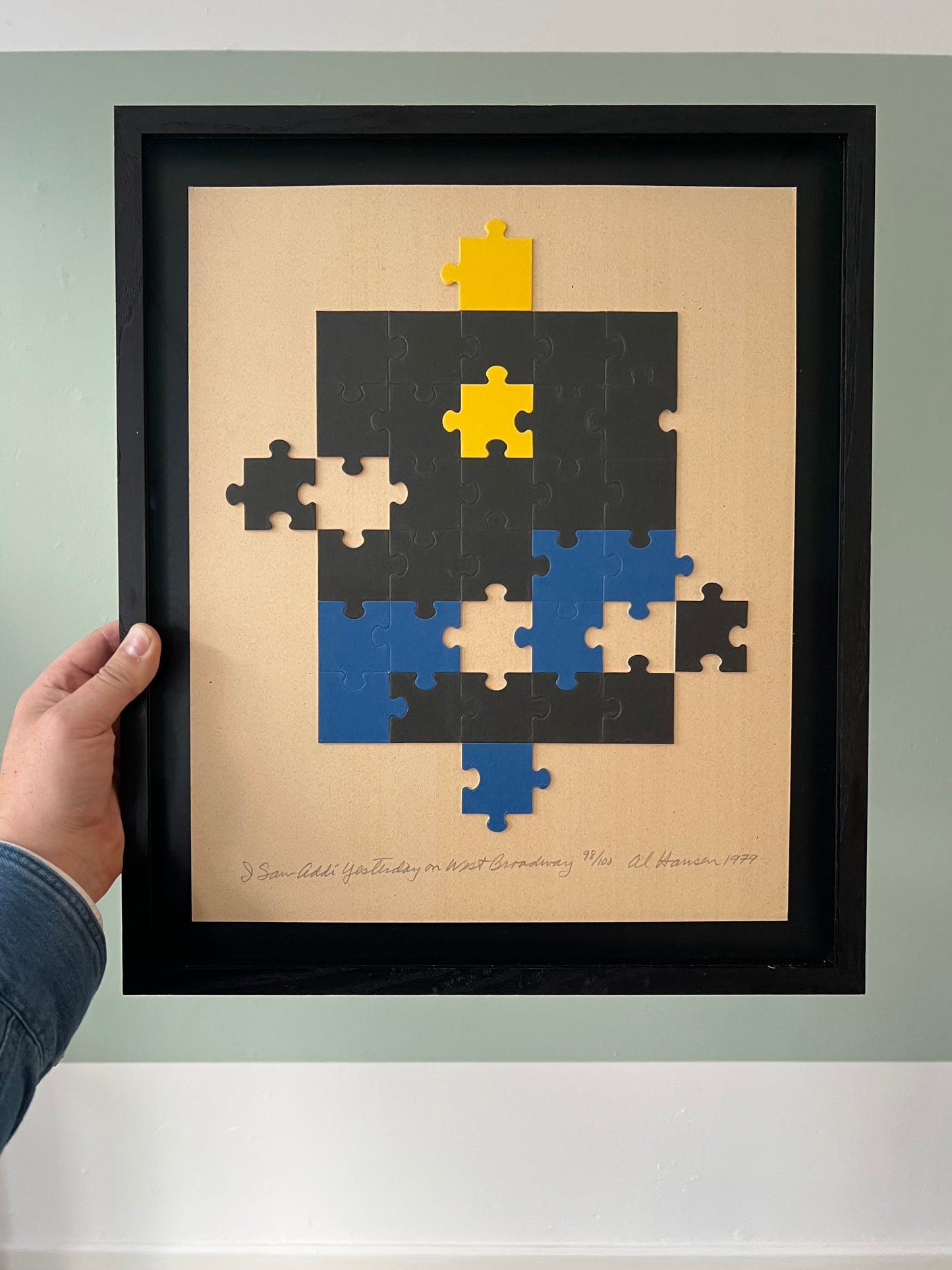 Al Hansen. “I saw Addi yesterday on West Broadway”, 1979