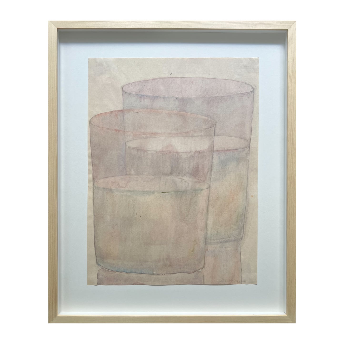 Elsa Nielsen. Study of glasses, 1956