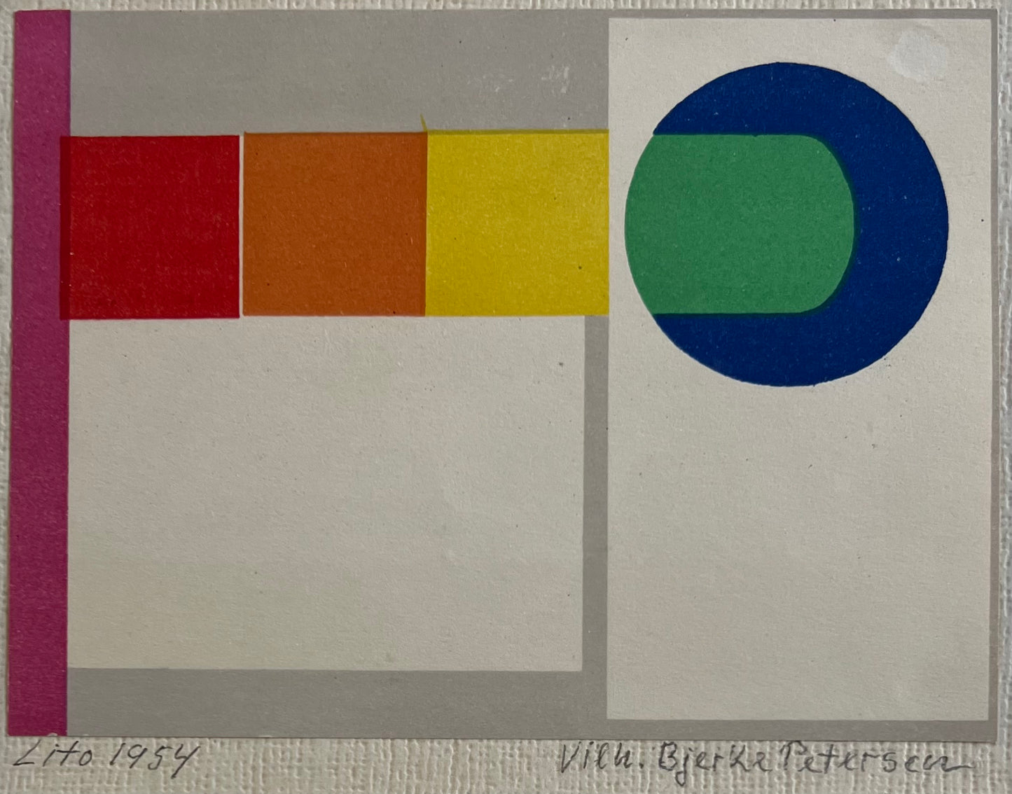 Vilhelm Bjerke-Petersen. Composition, 1954