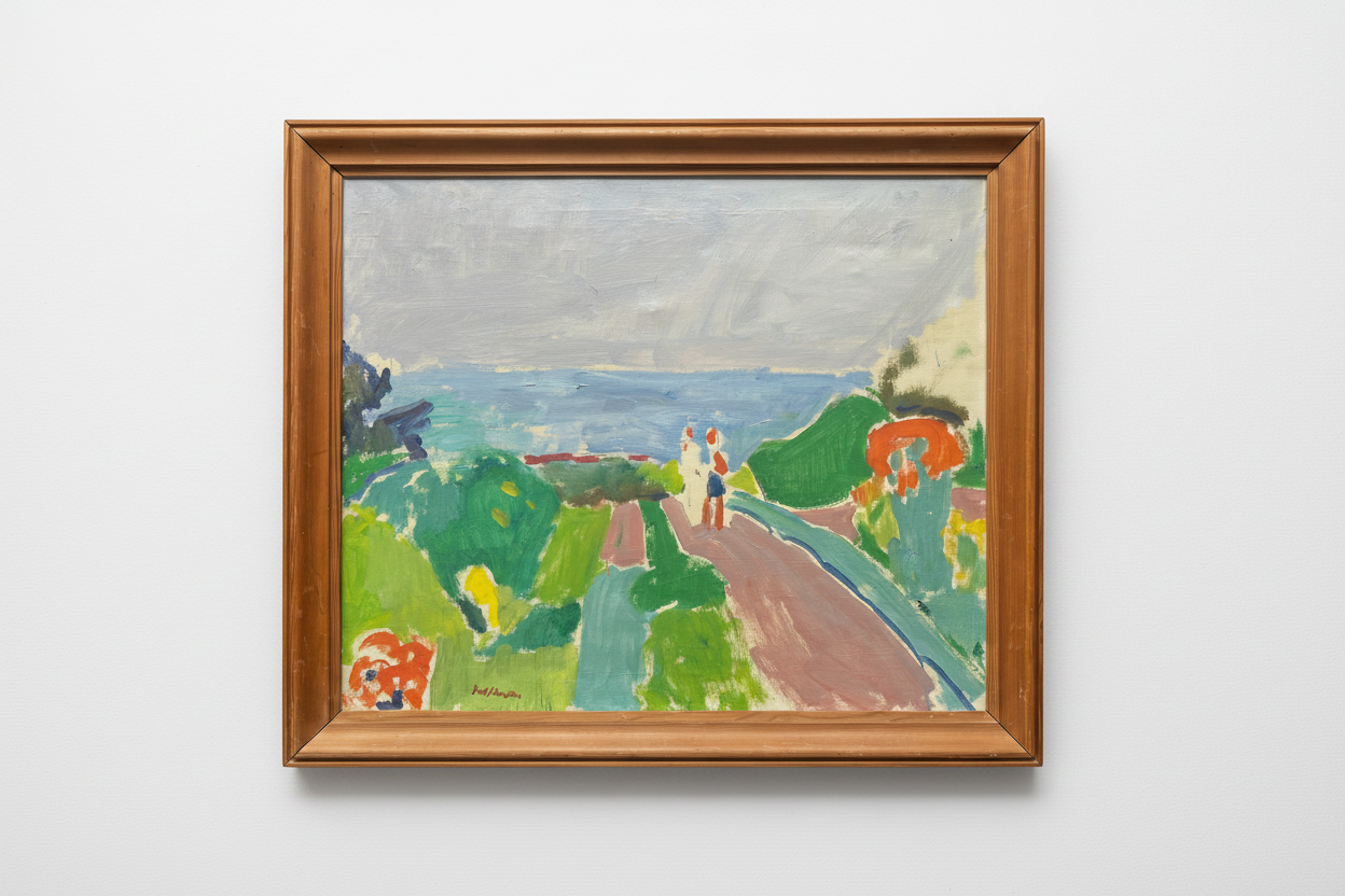 Povl Schrøder. View from the coast, Bornholm, 1940’s