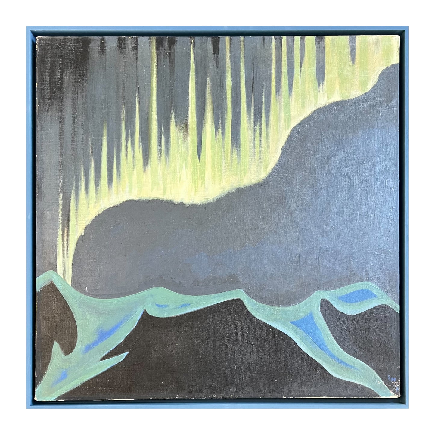 Ernst Hansen. Northern lights over Greenland, 1935