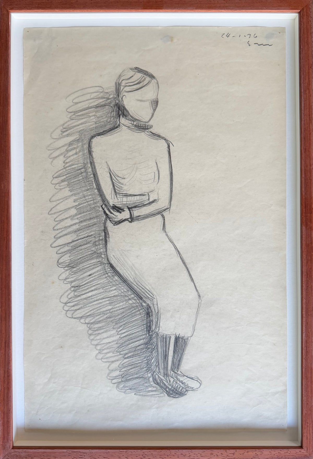 Egon Mathiesen. Sketch for portrait of Else Fischer-Hansen, 1936