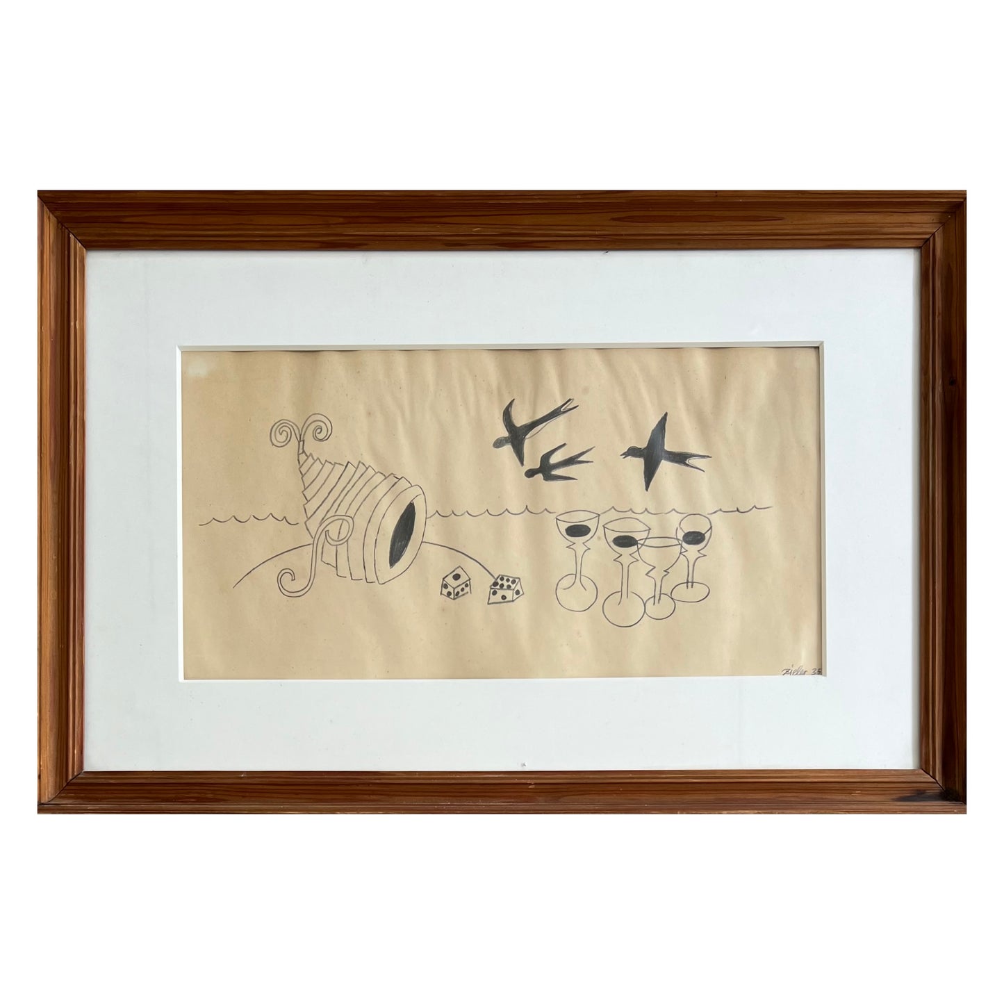 Mogens Zieler. “Tegning til “Syv fantastiske fortællinger”, 1935