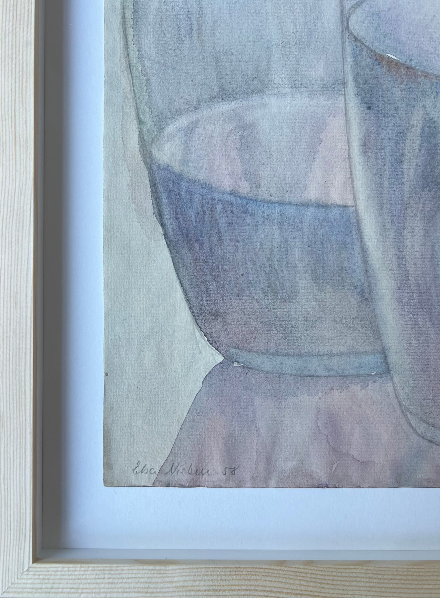 Elsa Nielsen. Two glasses, 1958