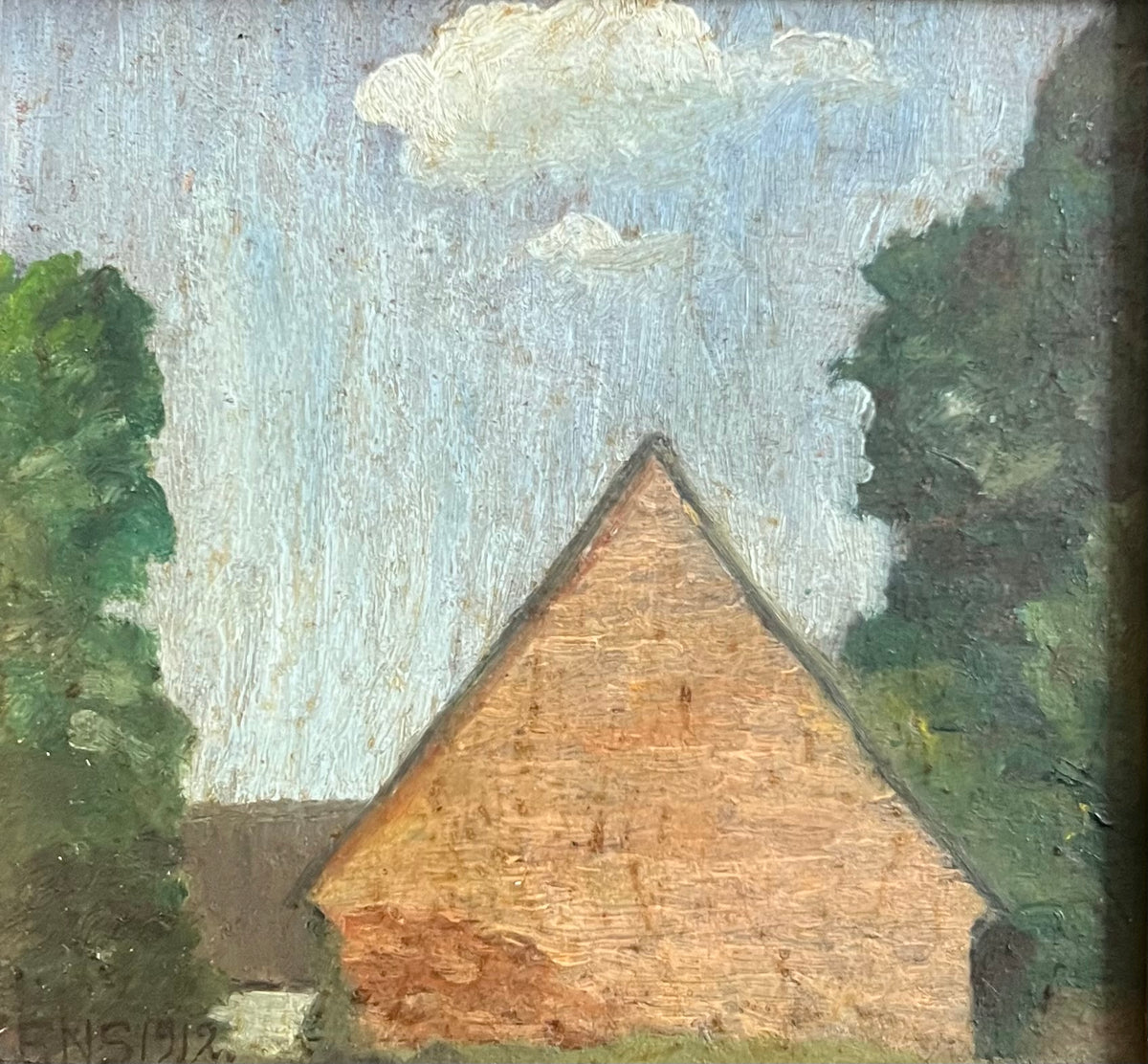 Ebbe Skovgaard. Study of a house