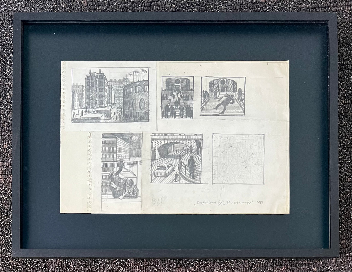 Palle Nielsen. “Den fortryllede by, den sovende by”, 1955