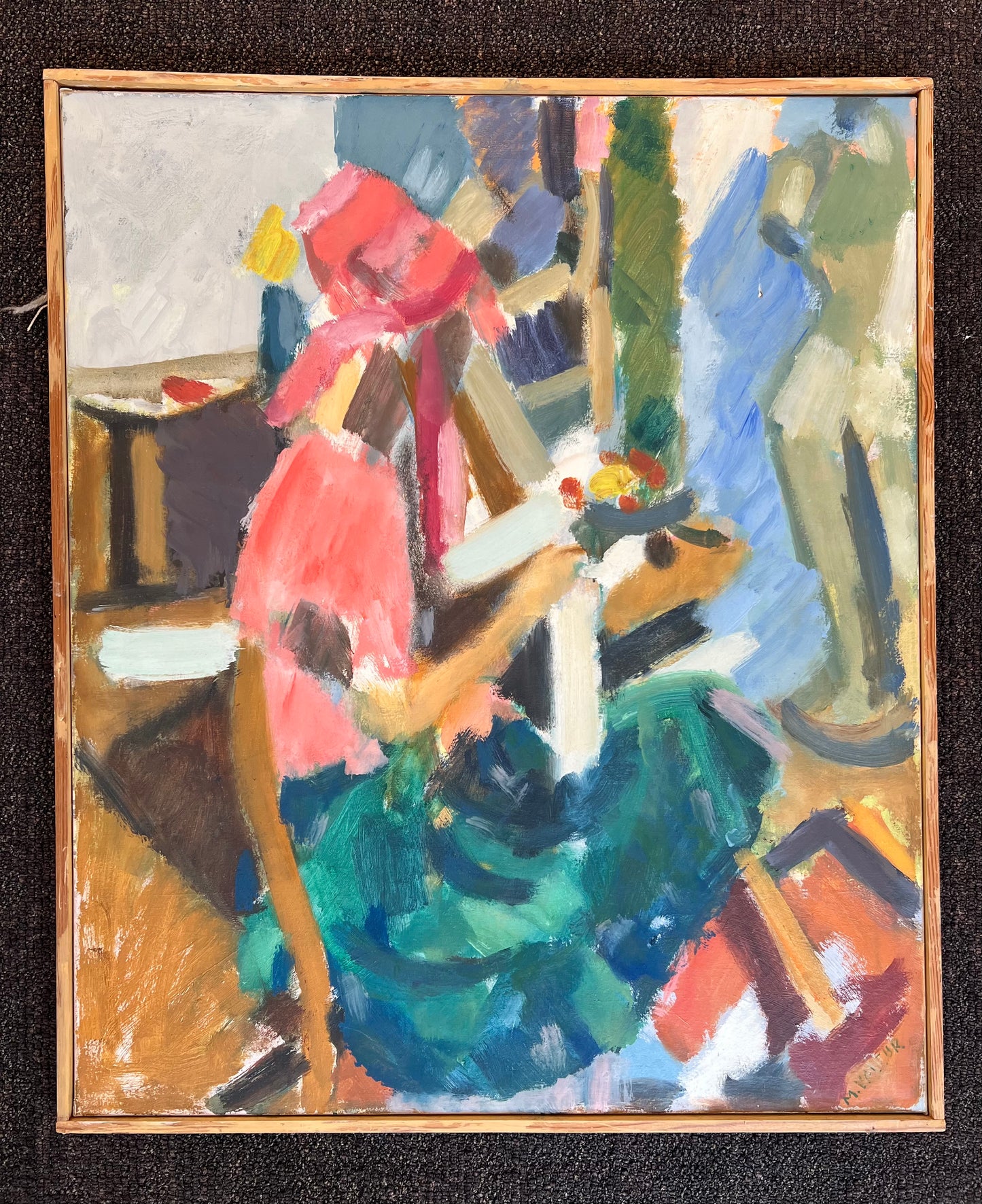 Mogens Valeur. A woman in interieur