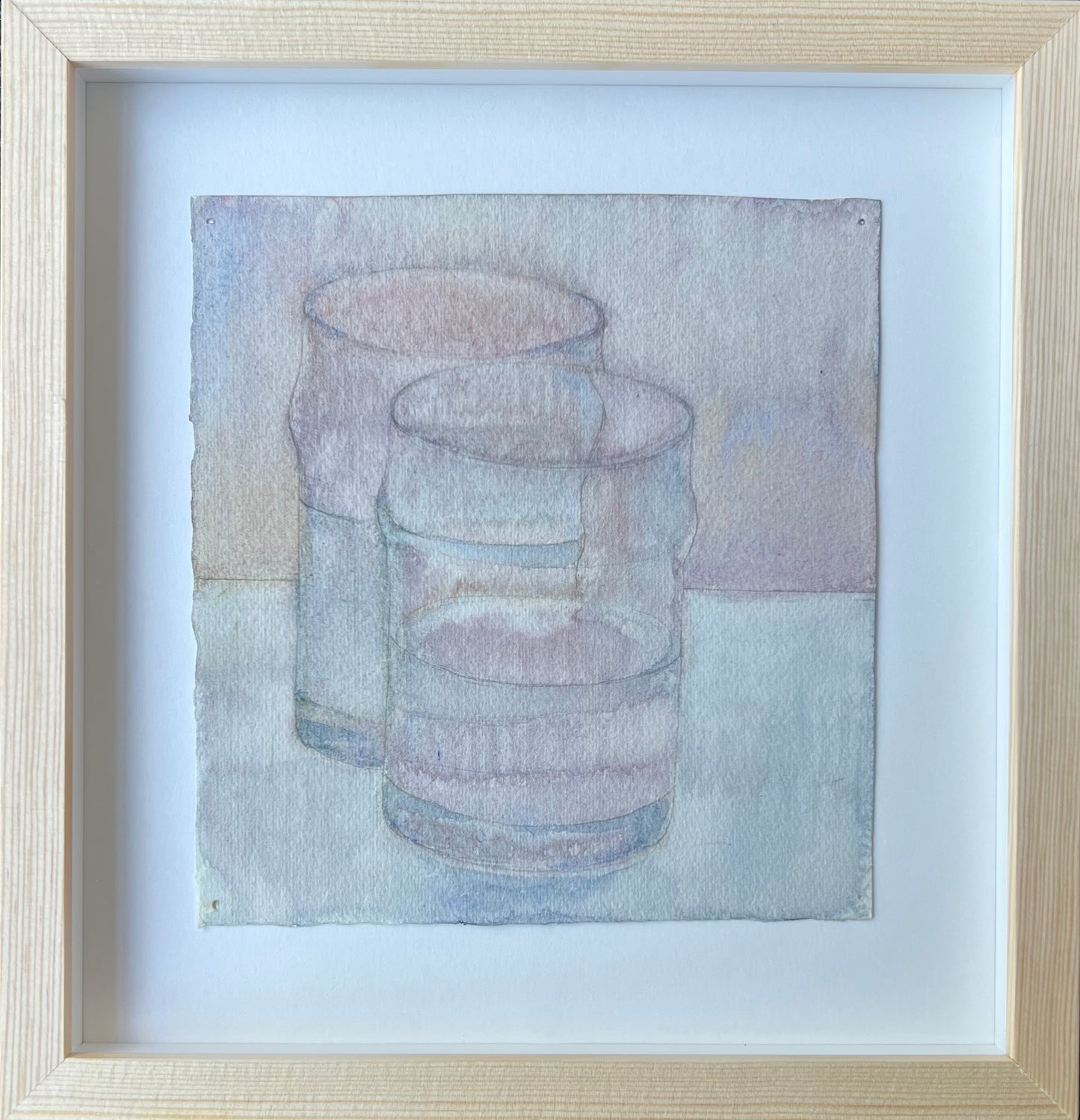 Elsa Nielsen. Study of two glasses