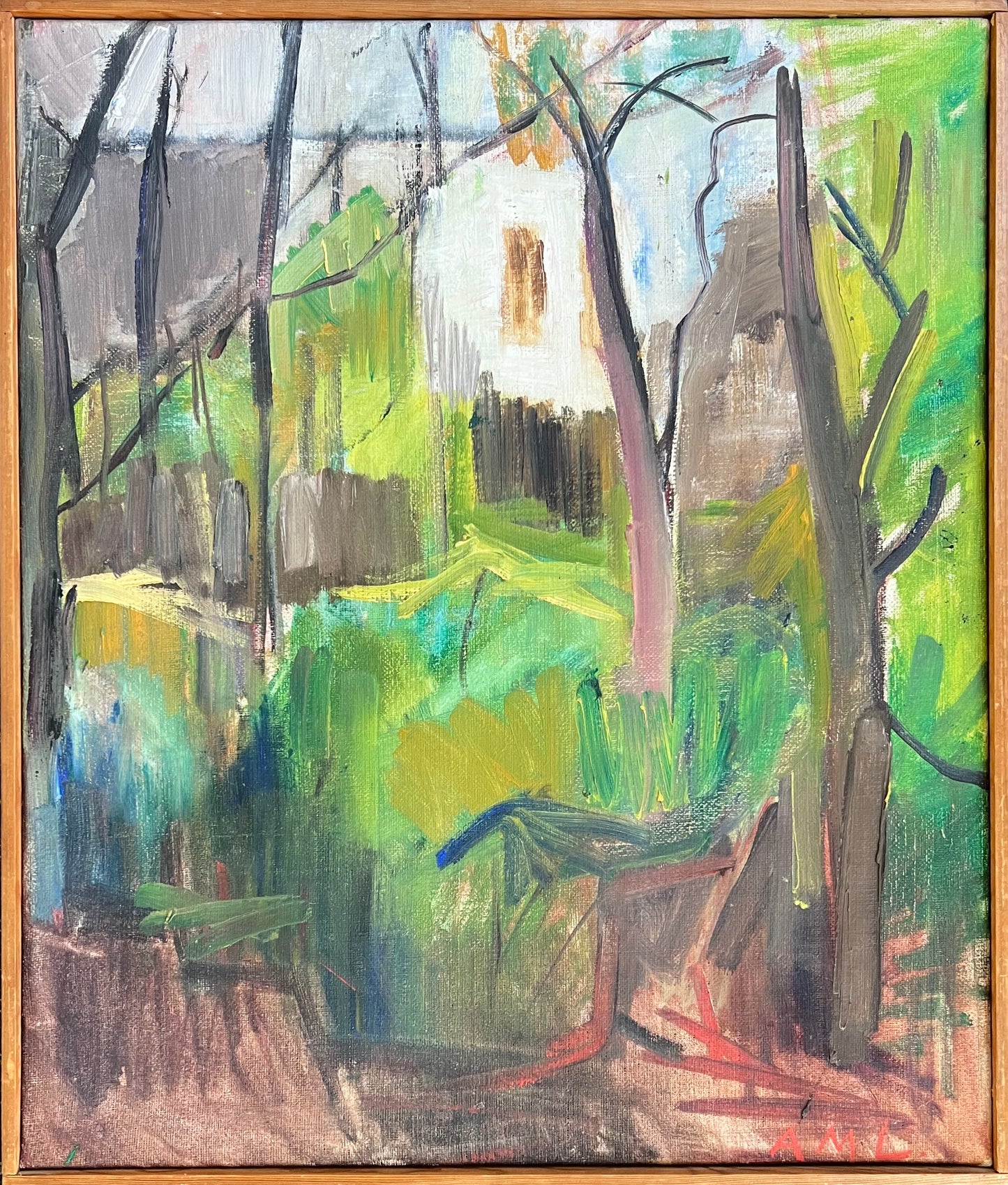 Anna Maria Lütken. View through trees