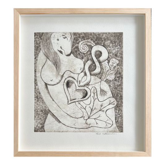 Mette Rasmussen. “Kvinde med kærlighedsske”, 2020