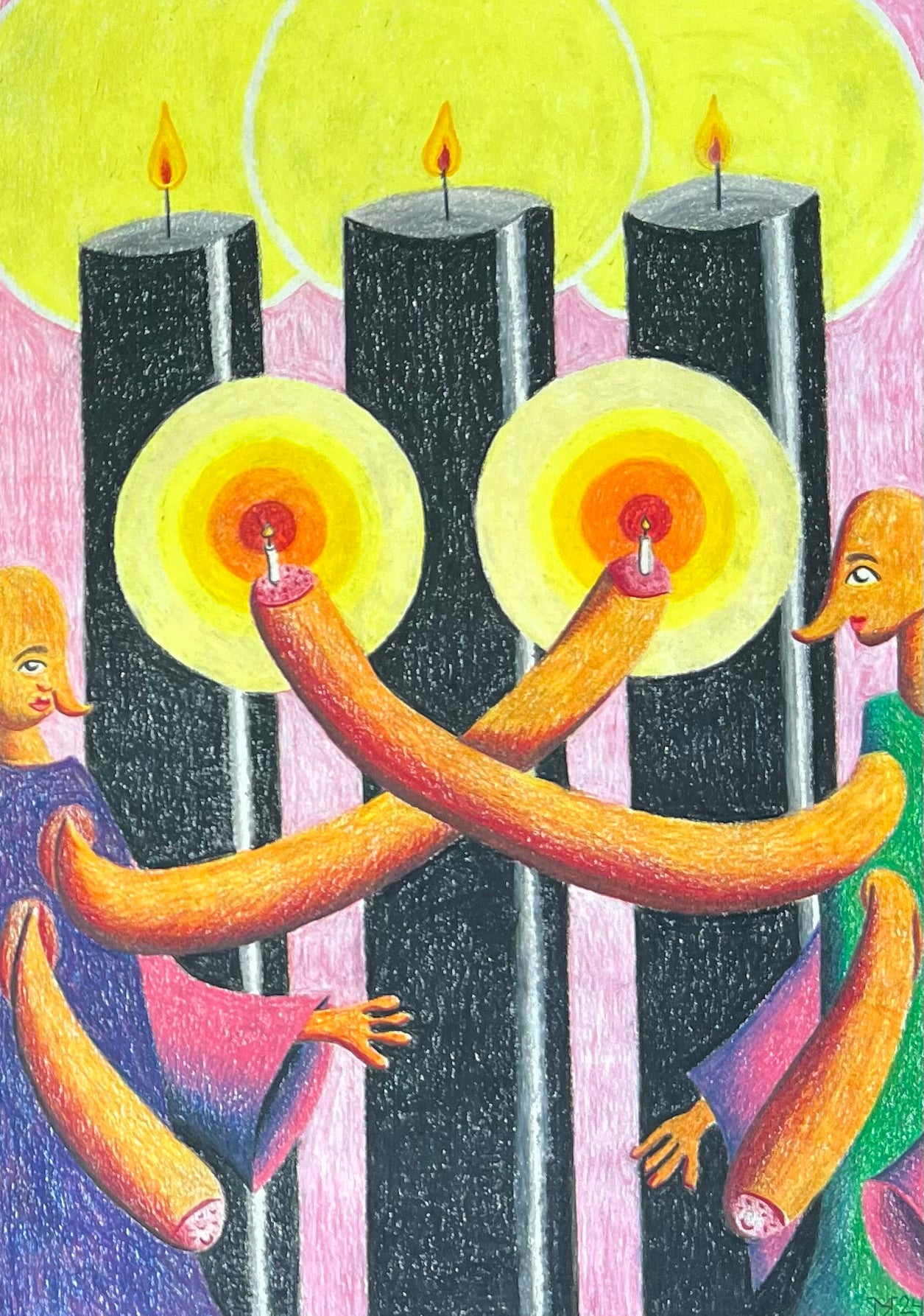 Mette Rasmussen. “Bære lys I”, 2024