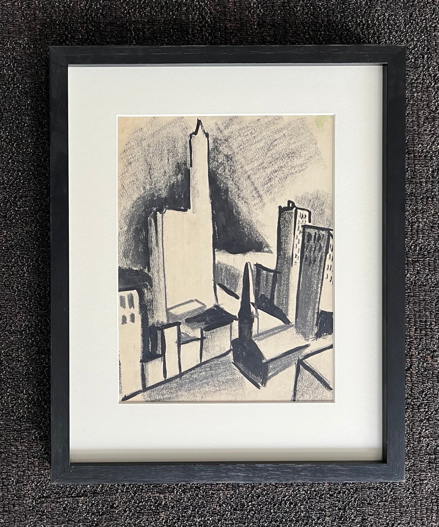 Agnes Cleve. Study of buildings, New York, 1916