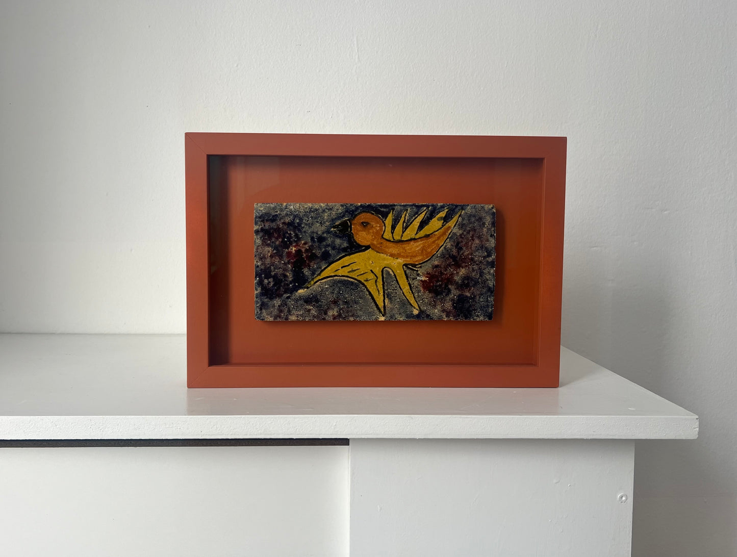 Carl-Henning Pedersen? Stoneware tile, 1950/60’s