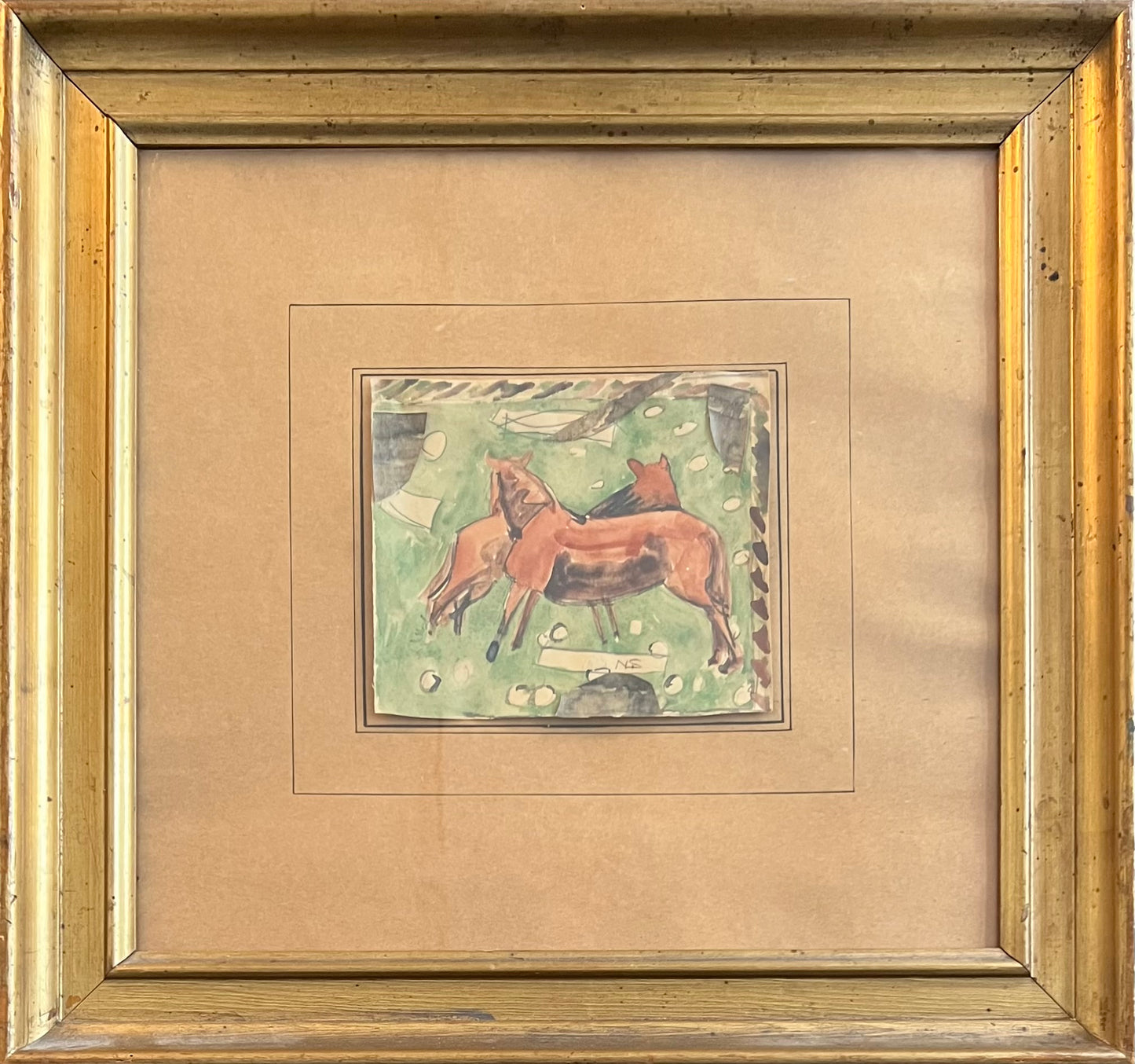 Niels Larsen Stevns. Two horses