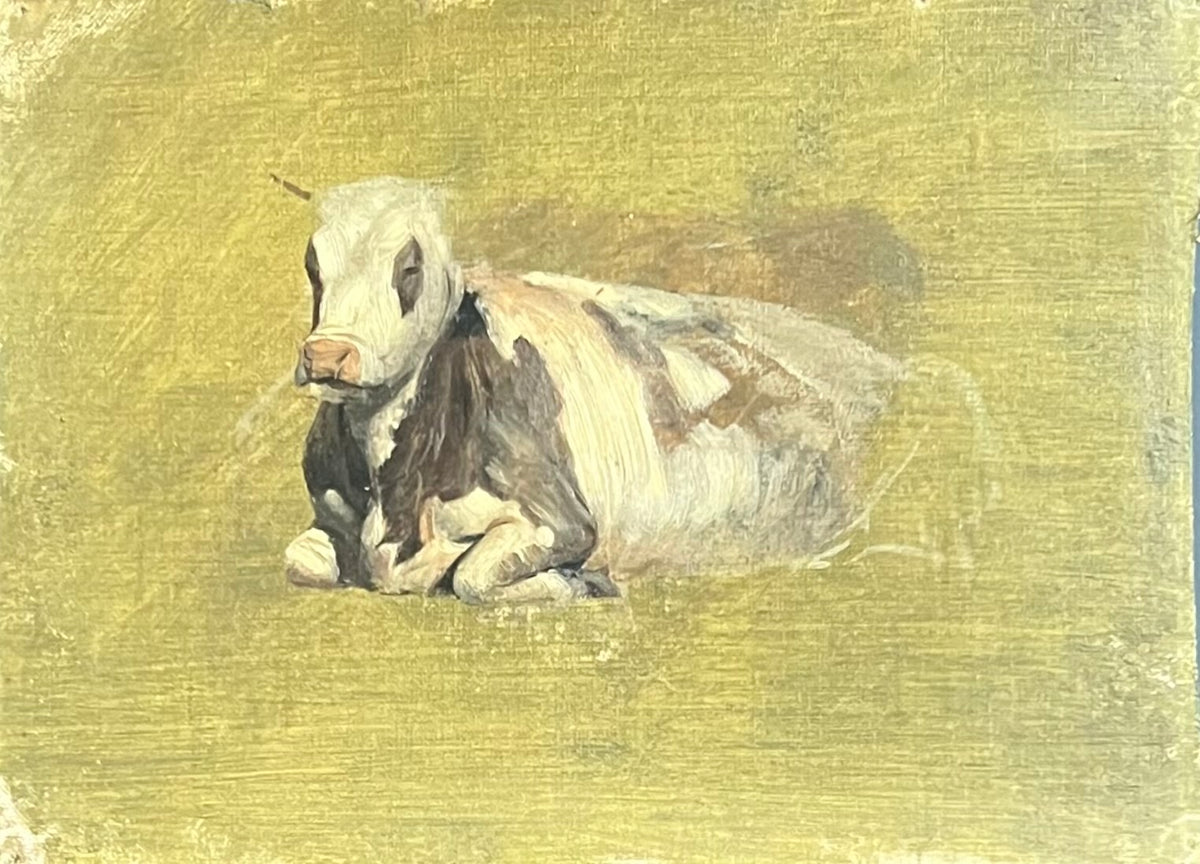 Niels Skovgaard. Study of a resting cow