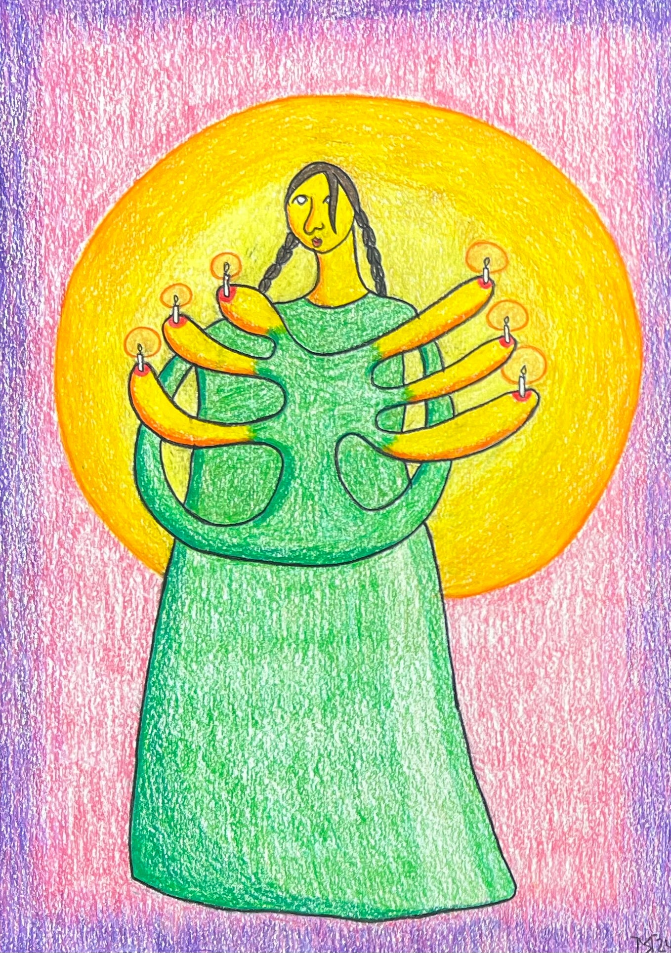 Mette Rasmussen. “Bære lys III”, 2024