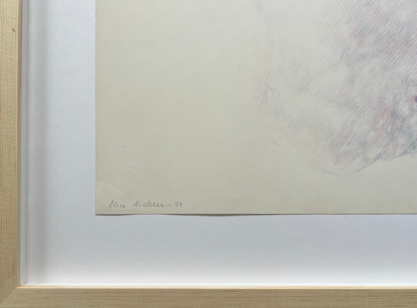 Elsa Nielsen. Study of a head, 1977